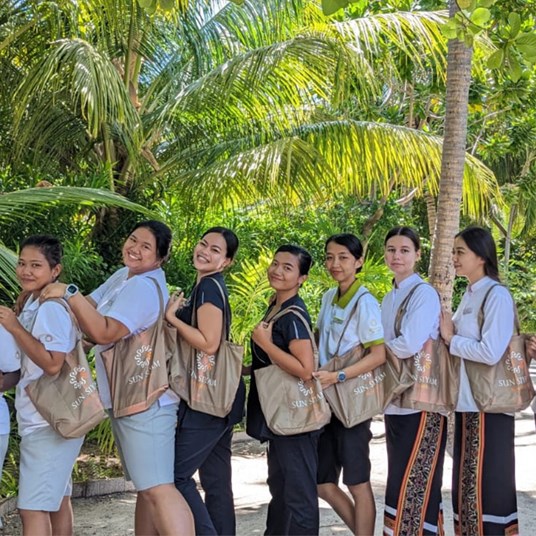 Upcycled Umbrella Sun Siyam Iru Fushi