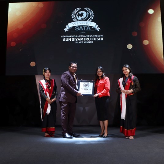 Sata Award Sun Siyam Iru Fushi Wins Sata Leading Wellness Spa Award