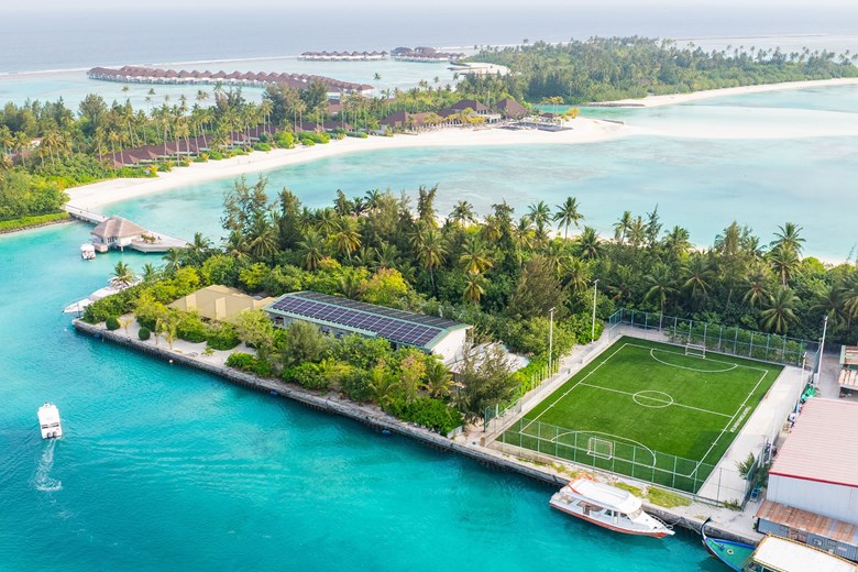 Sun Siyam Olhuveli has unveiled newly upgraded volleyball and futsal grounds