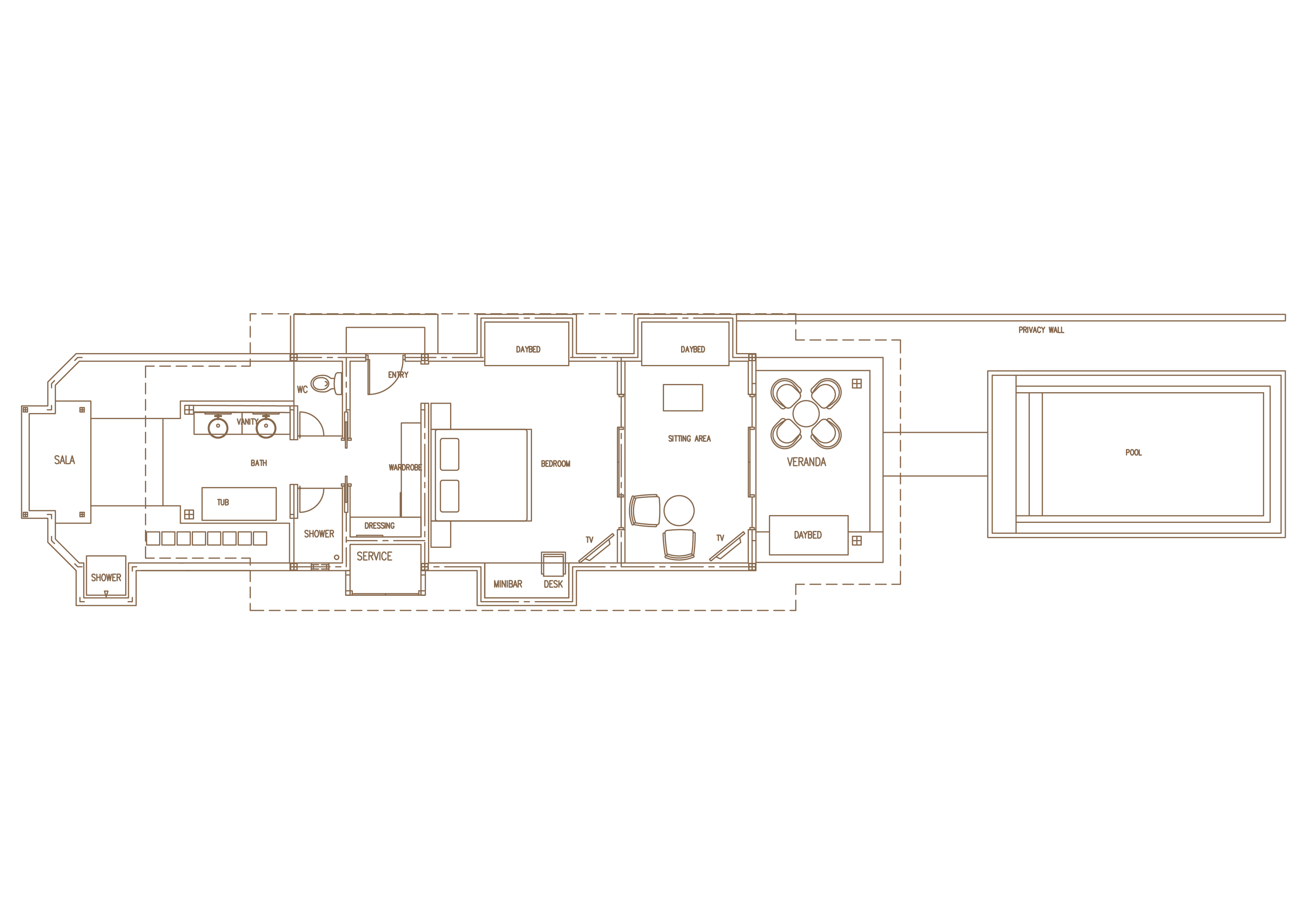 Grand Beach Suite With Pool