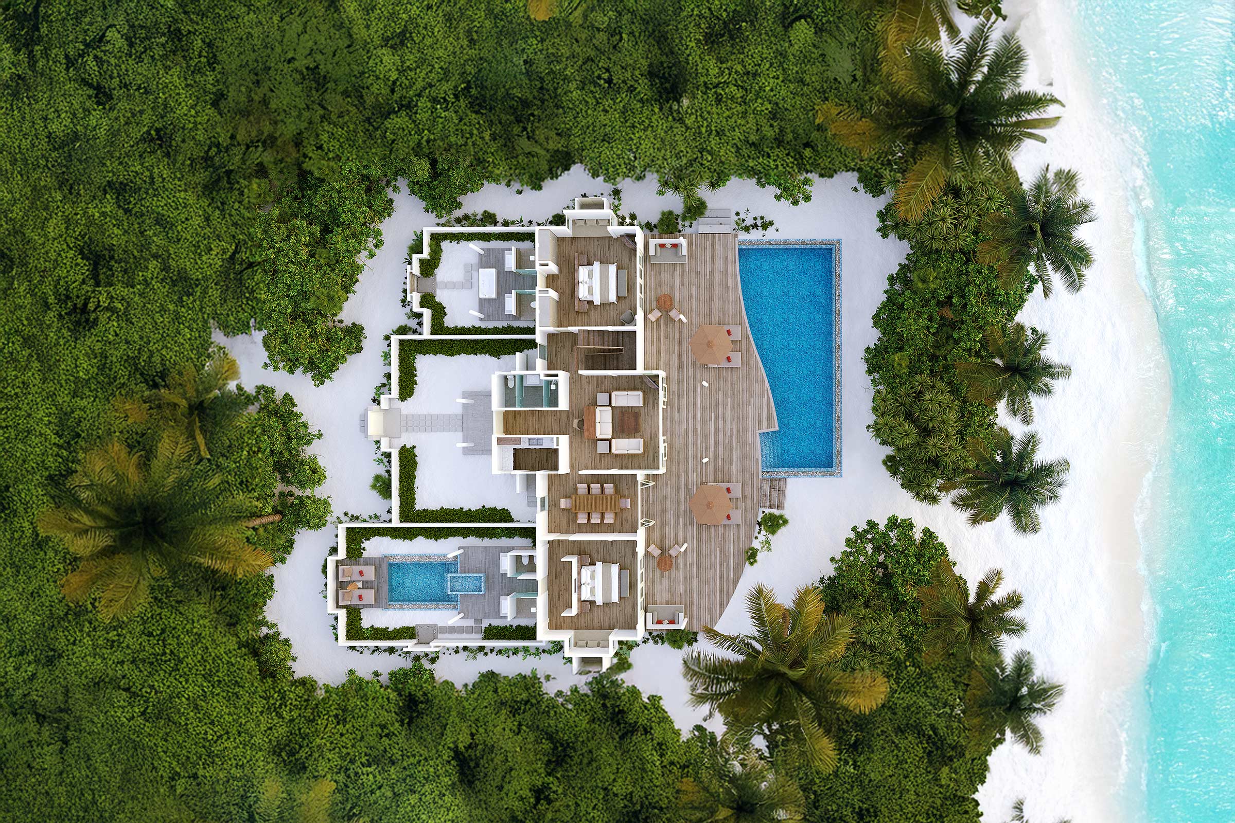Sw Four Bedroom Grand Beach House Ground Floor
