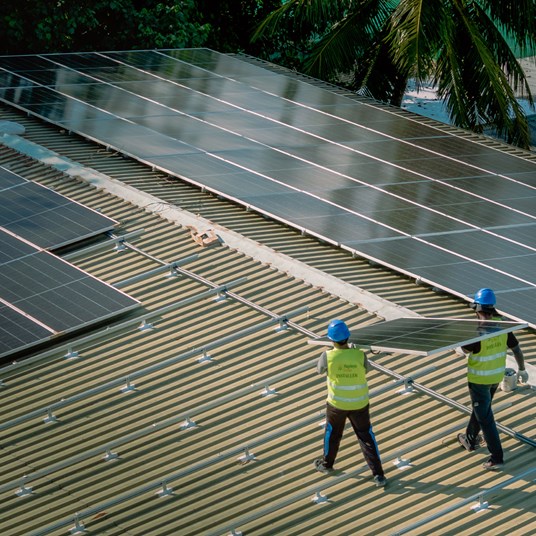 Solar Panels At Sun Siyam Olhuveli