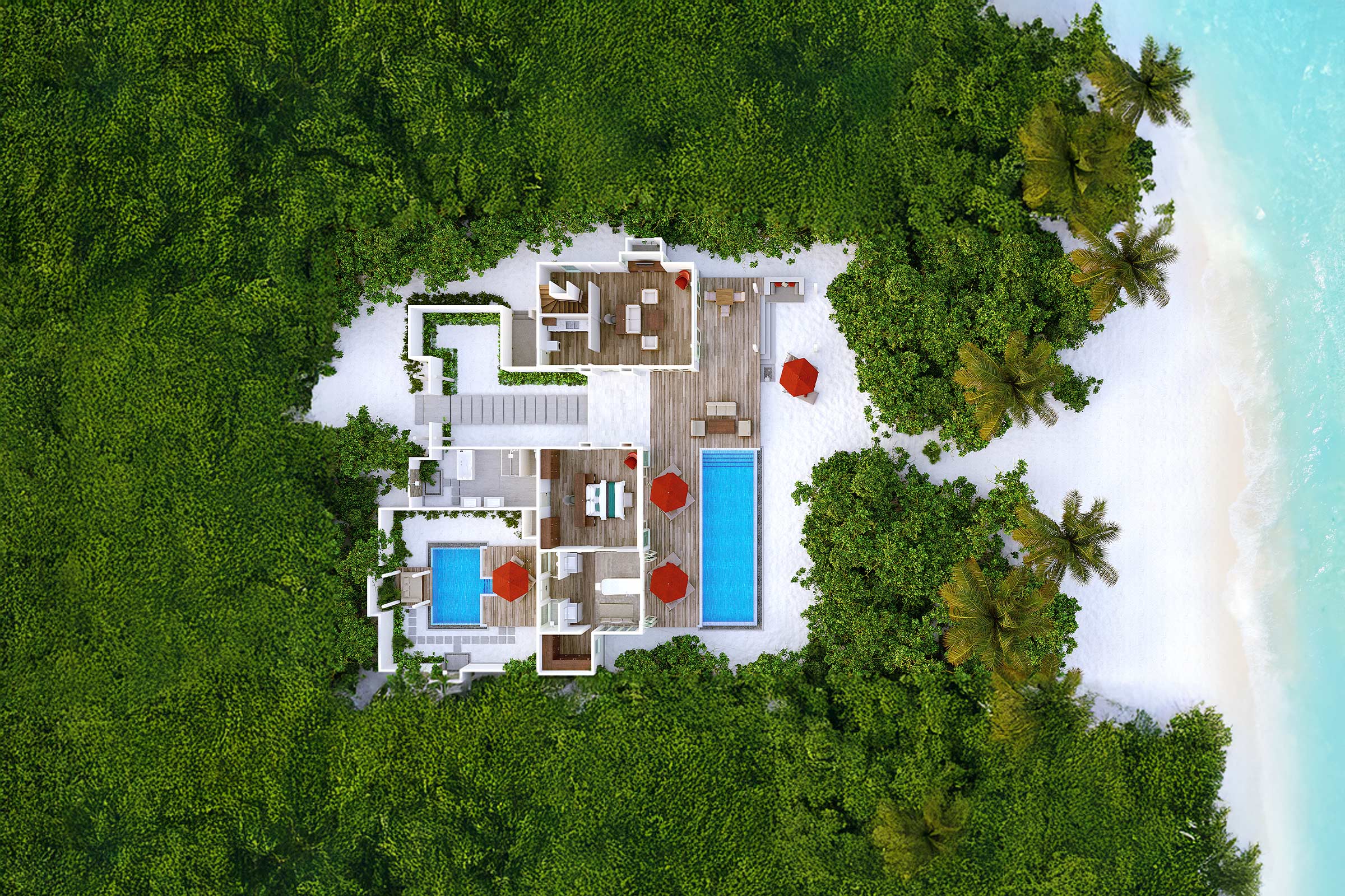 Sw Two Bedroom Beach Residence Ground Floor
