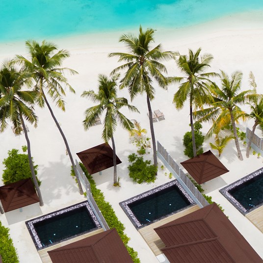 Grand Beach Suite With Pool Aerial 1