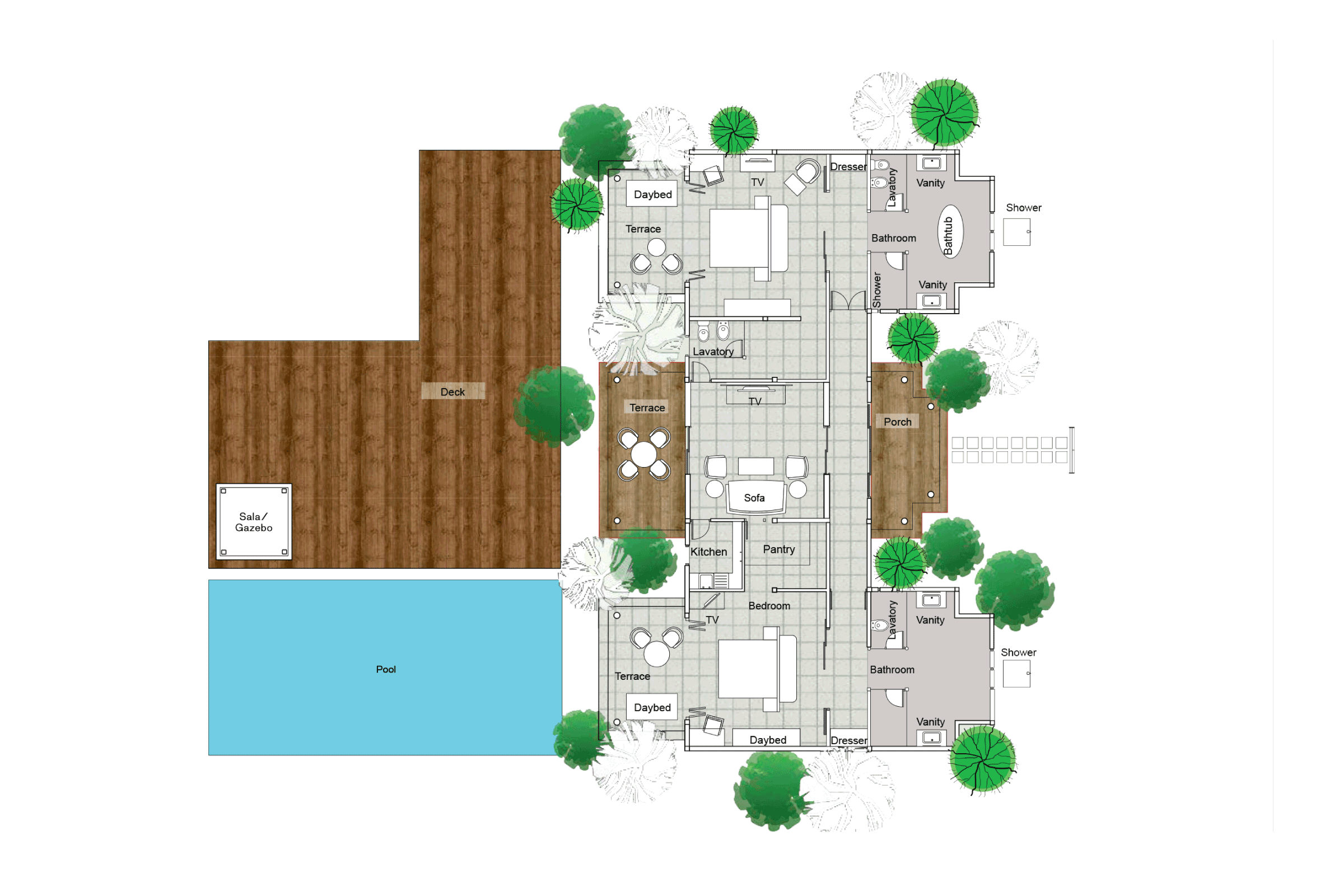 Sun Siyam Iru Fushi Hidden Retreat Floorplan