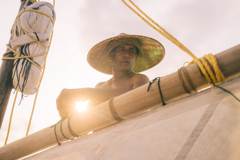 Traditional Maldivian Dhoni Sail