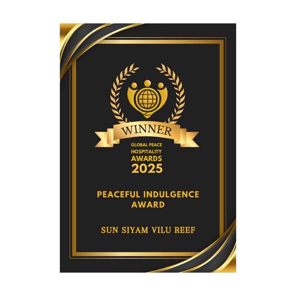 Peaceful Indulgence Award Sun Siyam Vilu Reef